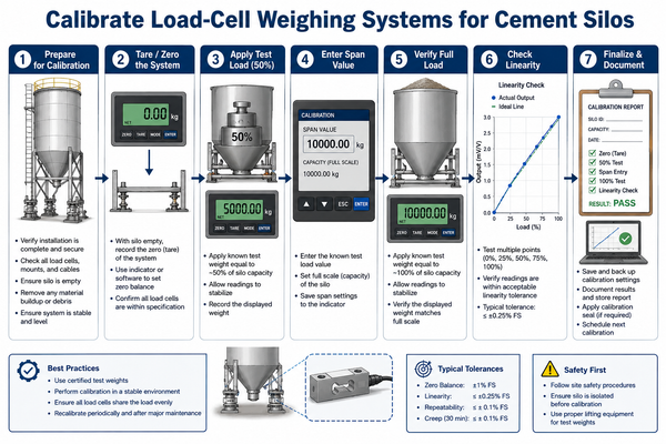 How to Calibrate Load-Cell Weighing Systems for Cement Silos: An Automation Engineer's Blueprint